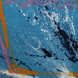Into the Blue, 77x77cm, 2013