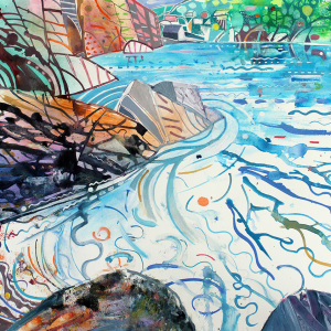 David-Wiseman-ARWS-LG-Incoming-TIde-Hope-Cove-acrylic-on-paper-62-x-43-IMG_5599