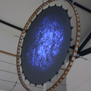 Irregular Atmospheric Motion, generative audiovisual installation at The Cello Factory, London